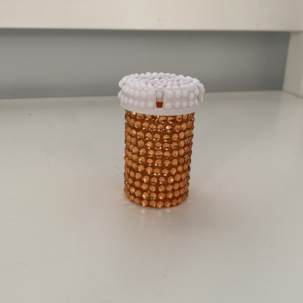 Rhinestone RX pill bottle - Picture 4 of 6